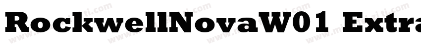 RockwellNovaW01 ExtraBold Regular字体转换